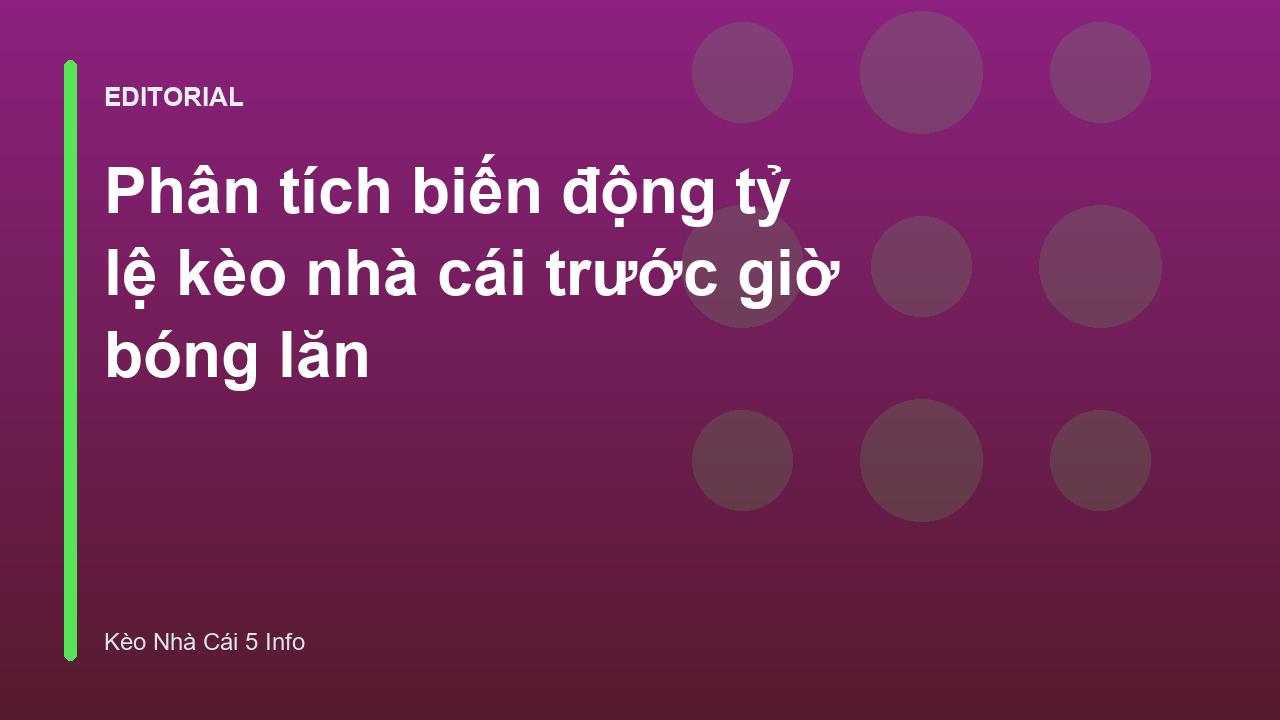 Biểu đồ biến động tỷ lệ kèo nhà cái